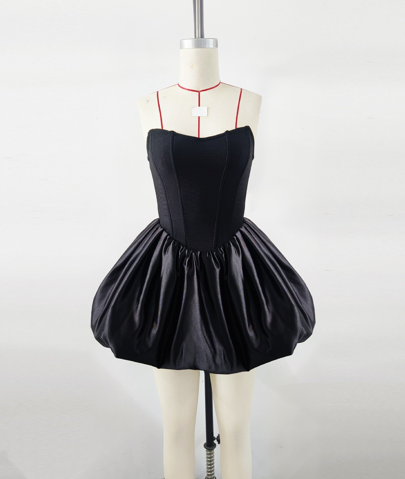 Elegant High-End Pettiskirt Flair Pumpkin Puff Dress