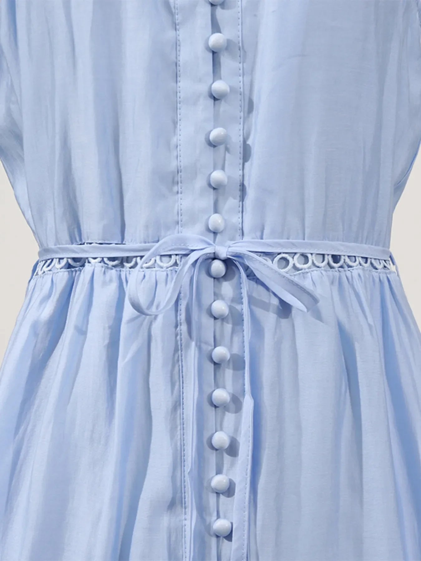 Hollow Out Sleeveless Midi Dress