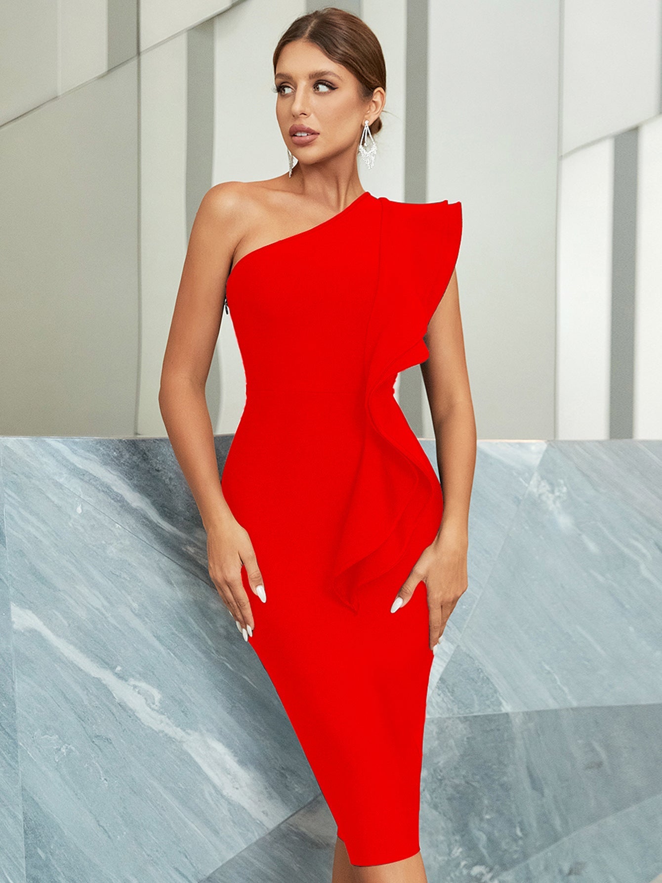 Auria Knitted Bandage Dress
