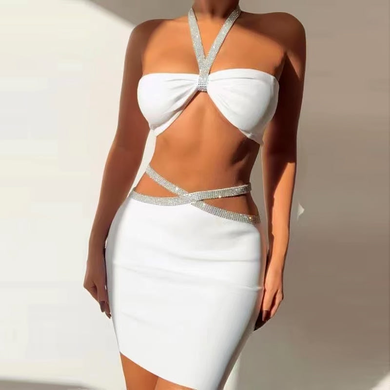 Glit Two-piece Fitted Bandage Skirt Dress