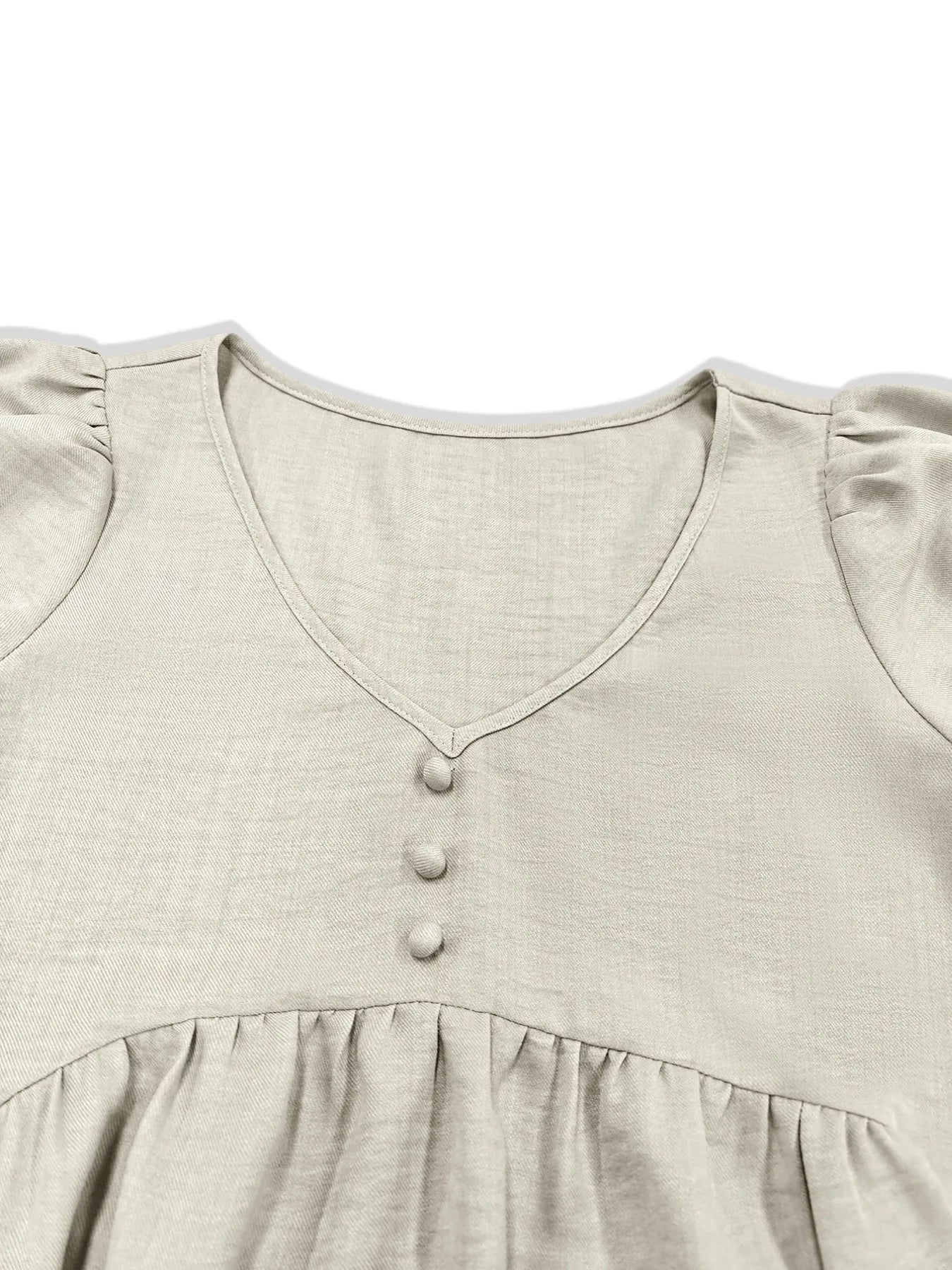 Puff Sleeve Babydoll Mini Dress