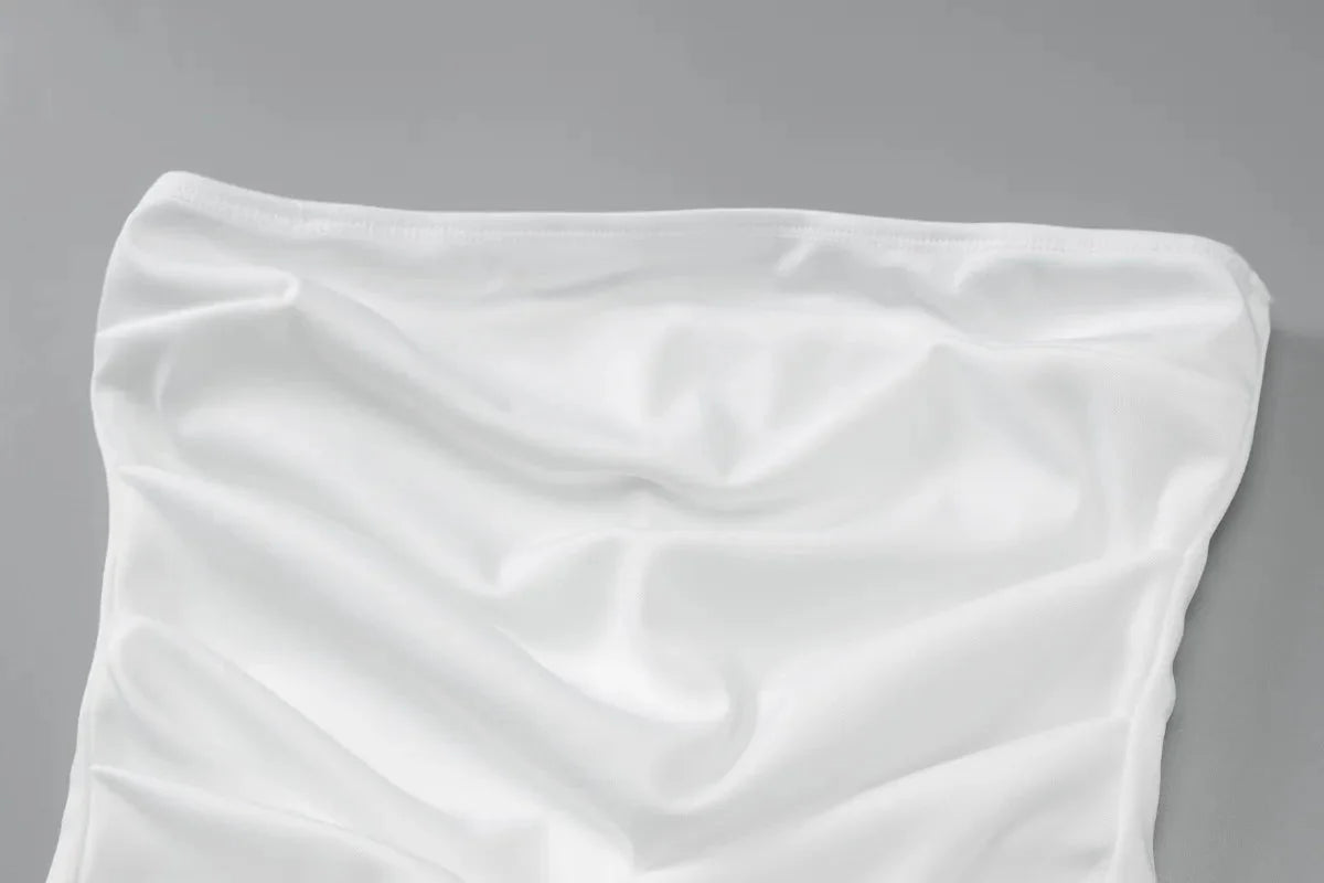 CHIC ELEGANT MAXI DRESS-WHITE