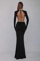 Alyia Backless Gown Dress