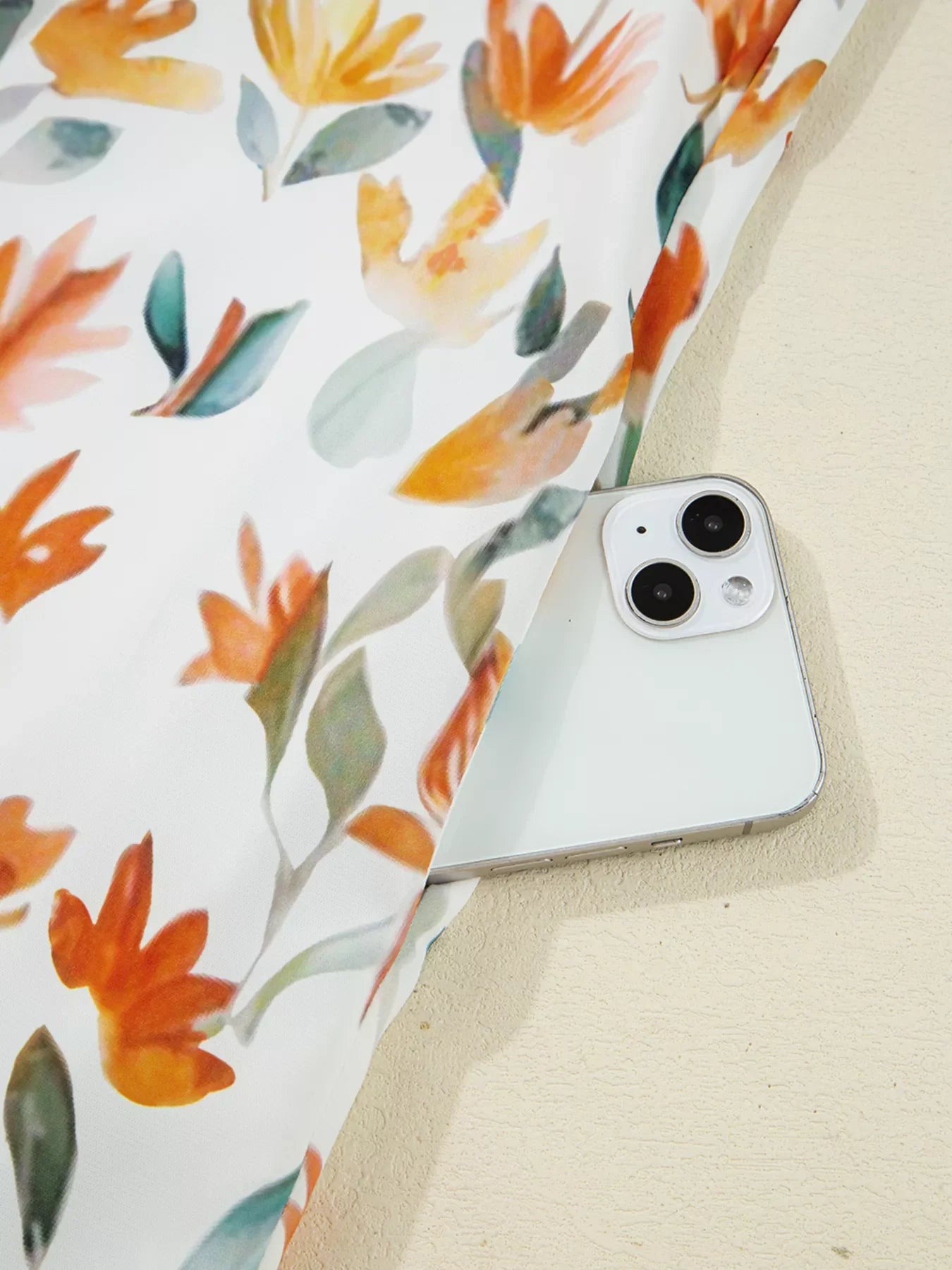 Floral Print Tie Neck Frilled Detail Long Sleeve Mini Dress