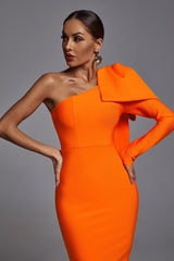 Ayla  One-Shoulder Bandage Dress