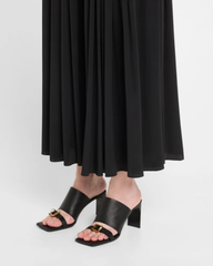 Adele Buckle Sandals In Black