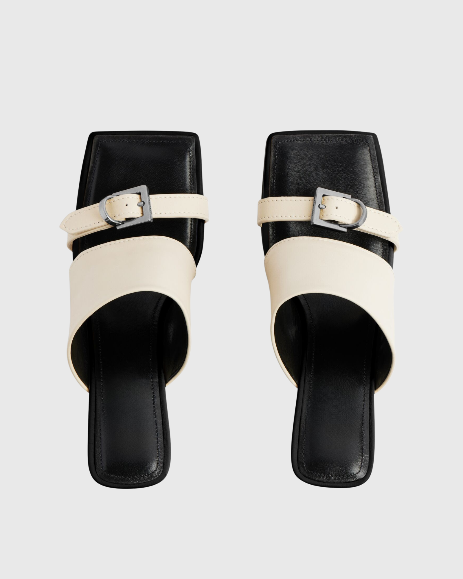 Adele Buckle Sandals In Cream