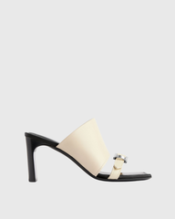 Adele Buckle Sandals In Cream