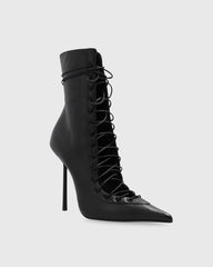 Agnola Lace Up Leather Ankle Boots