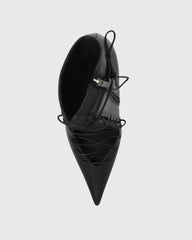 Agnola Lace Up Leather Ankle Boots