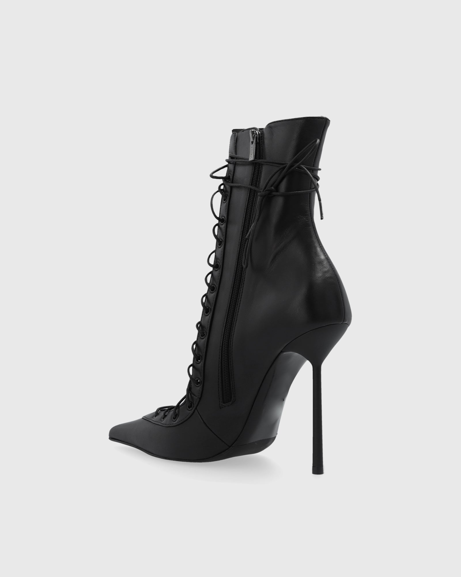 Agnola Lace Up Leather Ankle Boots