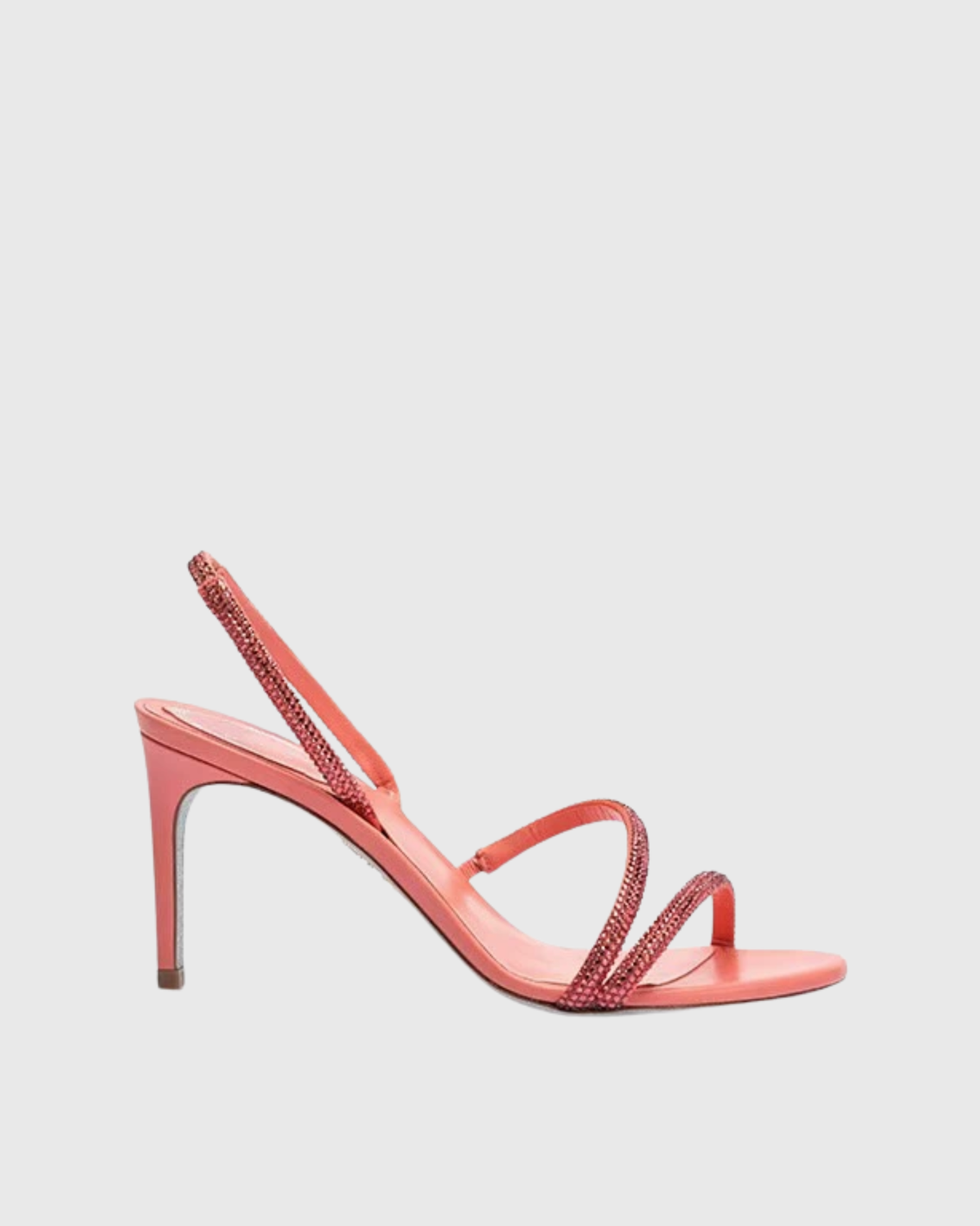 Aileen Rhinestore Slinkback Sandals In Pink