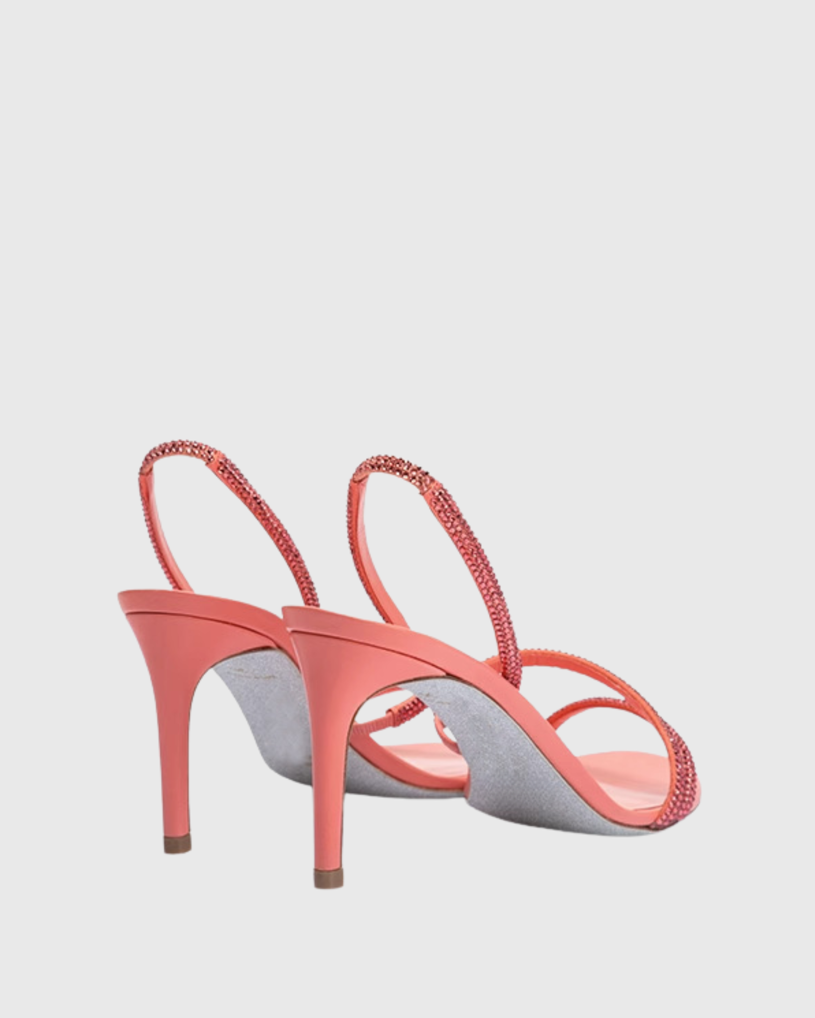 Aileen Rhinestore Slinkback Sandals In Pink