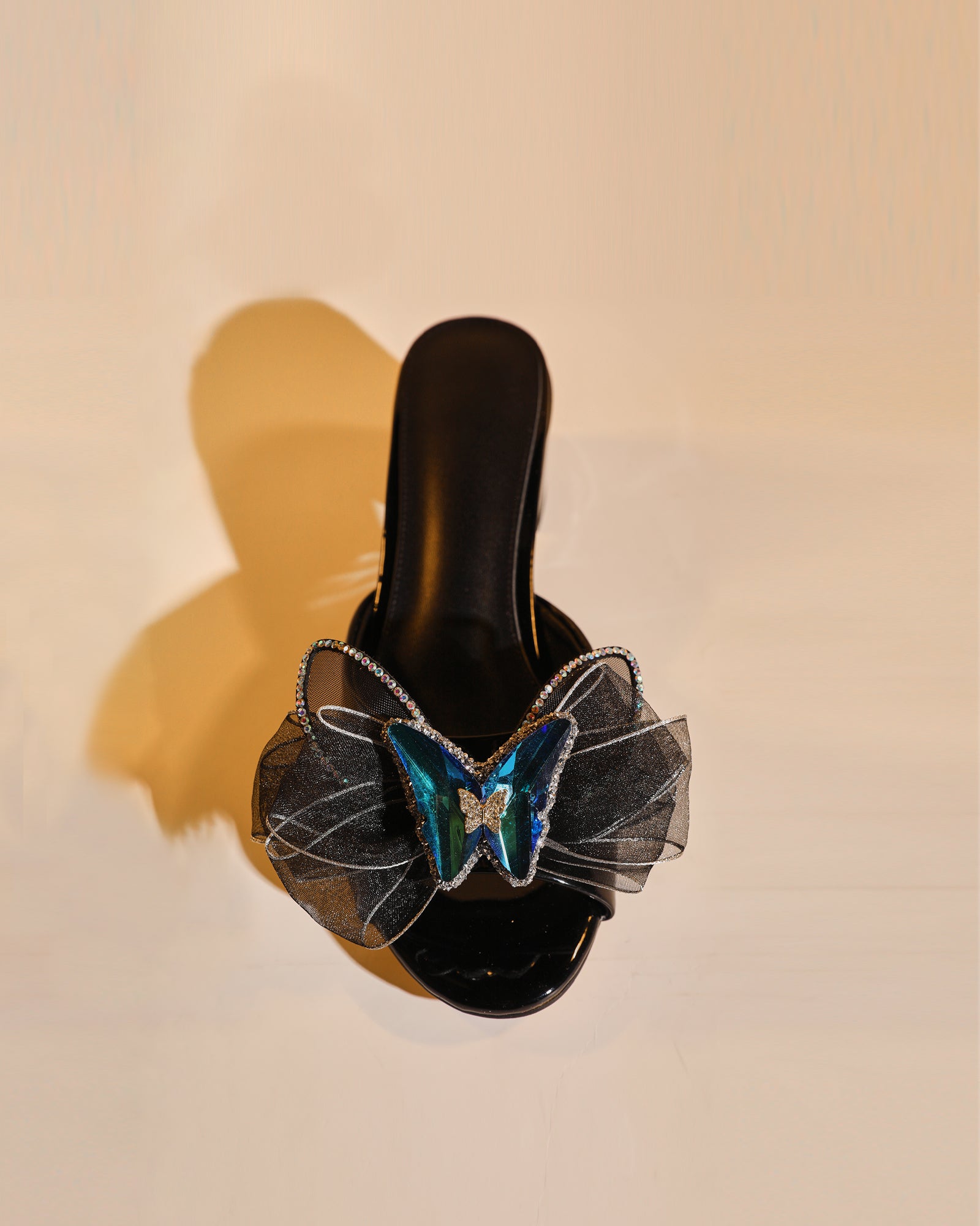Amari Butterfly Embellished Mules