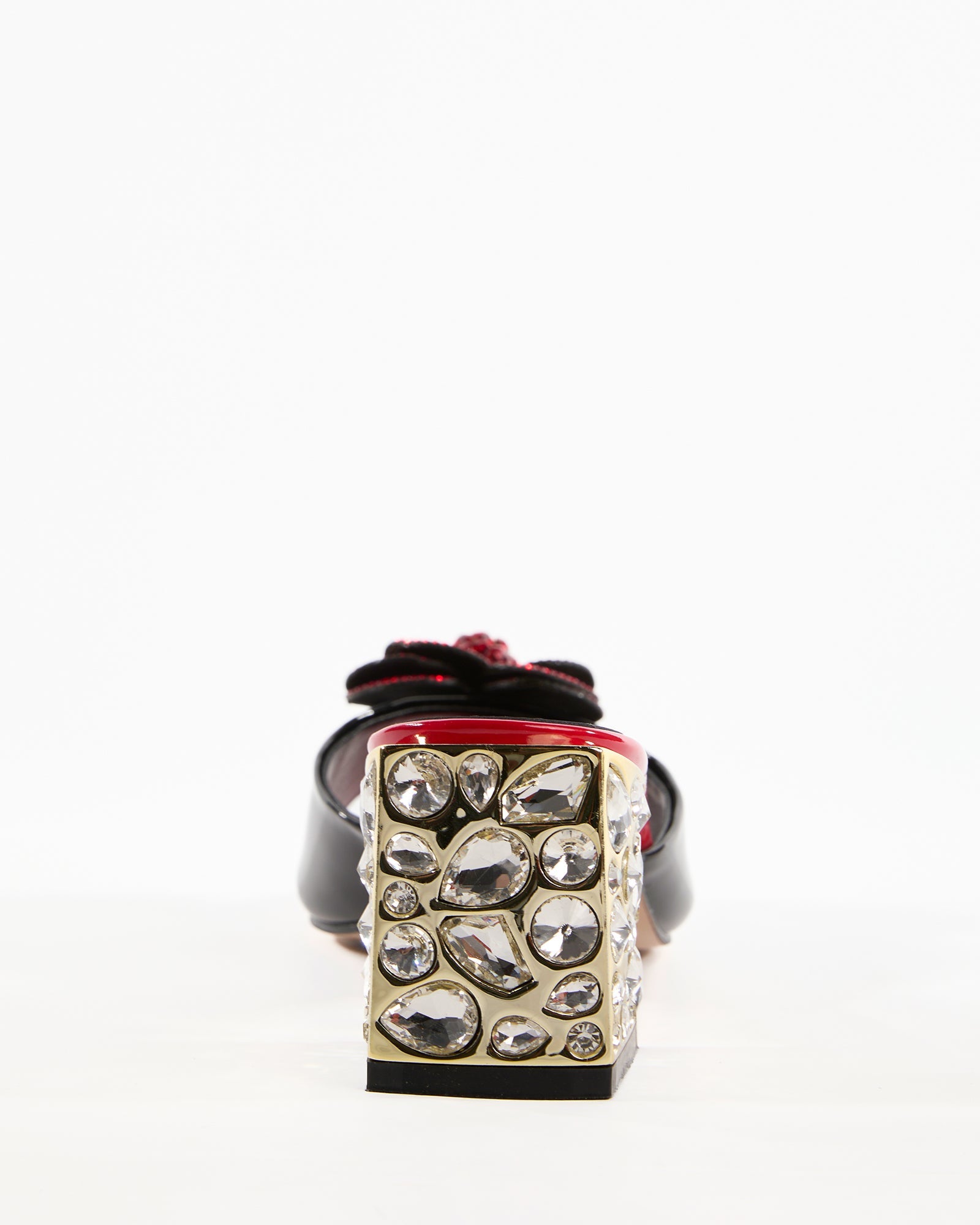 Amari Rhinestore Flower Slippers
