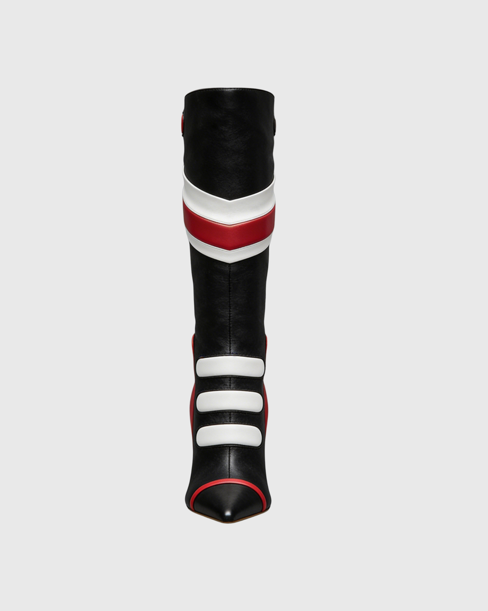 Amedea Knee High Splicing Biker Boots