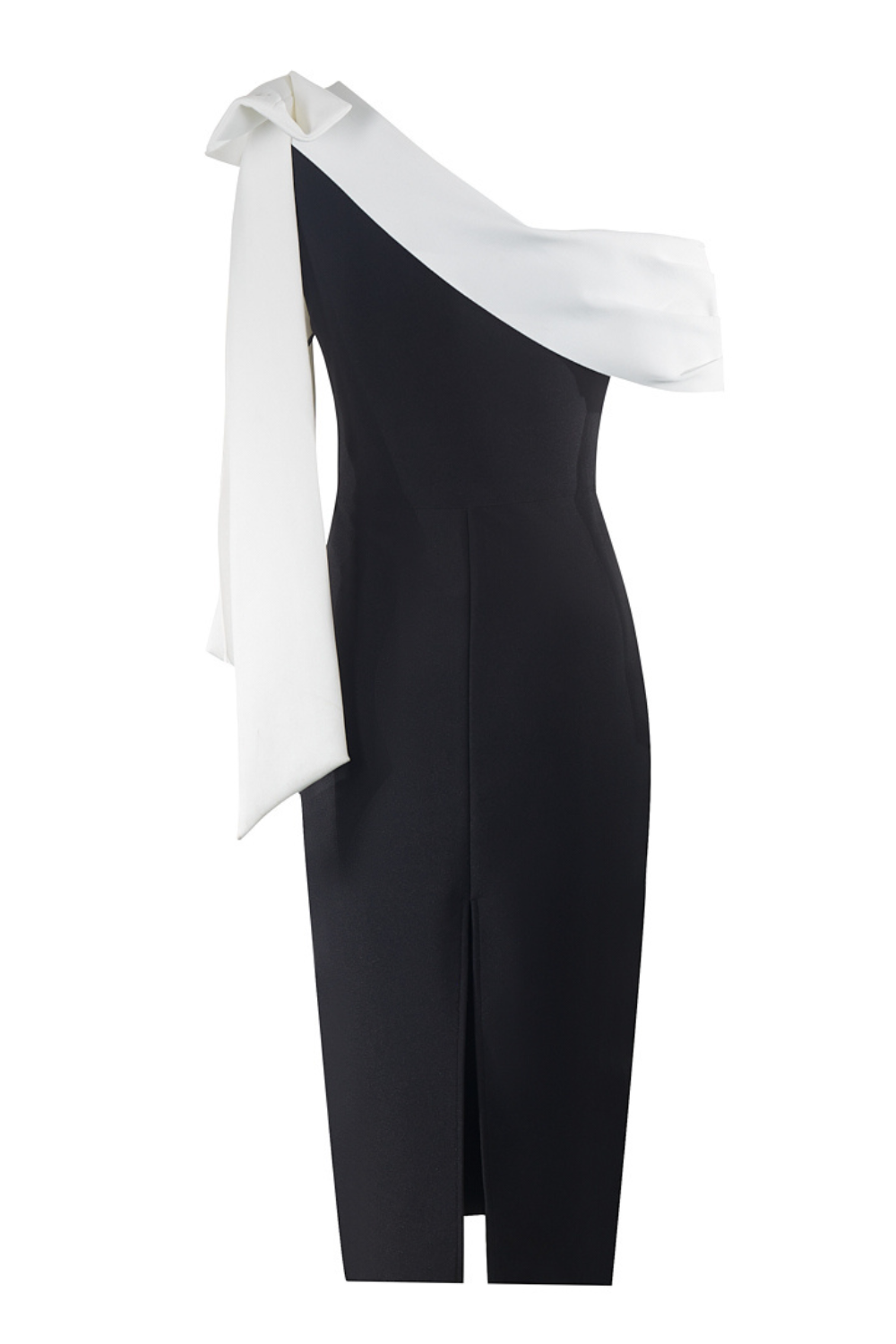 Alyia One shoulder Bow Bandage Dress