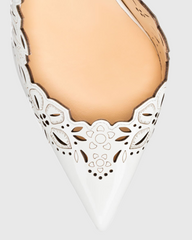 Ariya Cutout Pattern Pumps In White