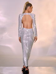 Sequin Elegant Slim Backless High-End Party Dress