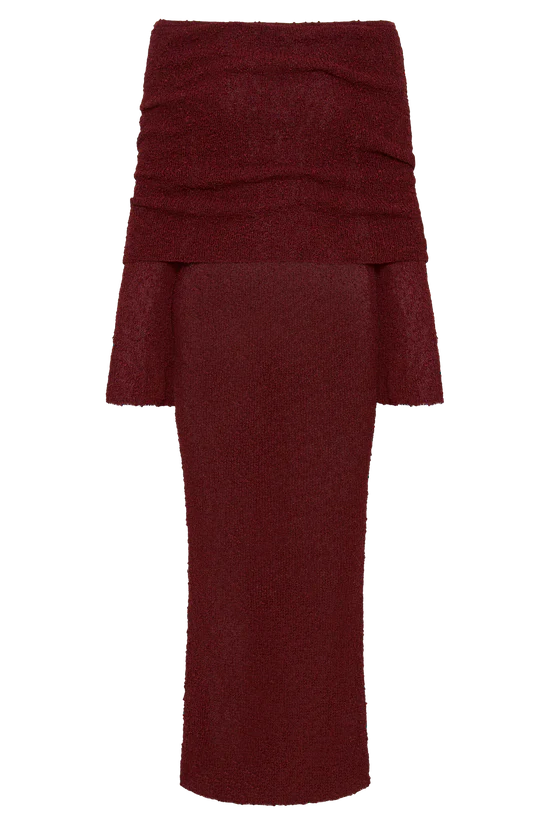 ALLURE BOUCLE MAXI DRESS
