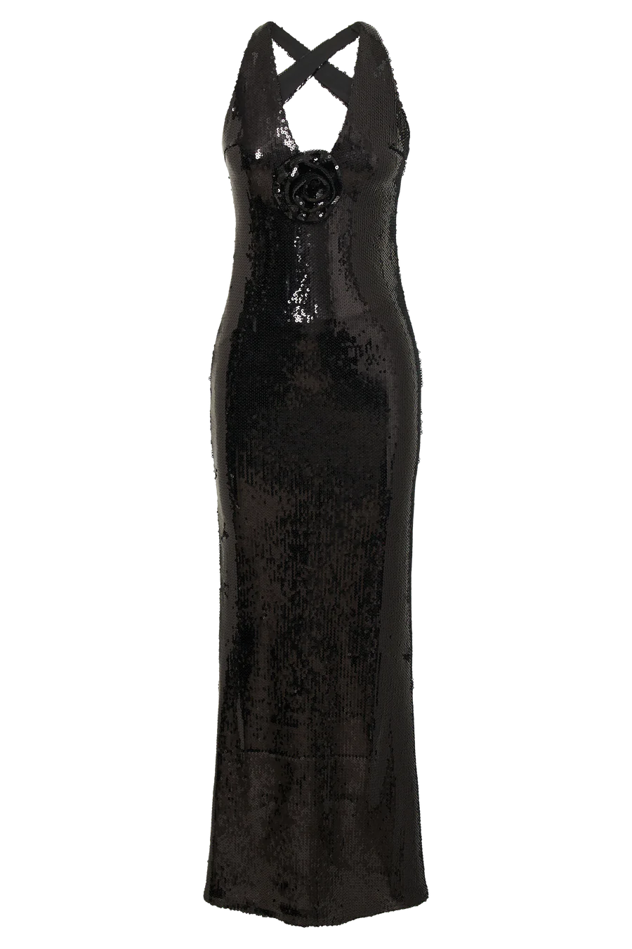 Alluring Hollow Backless Sequin Dress