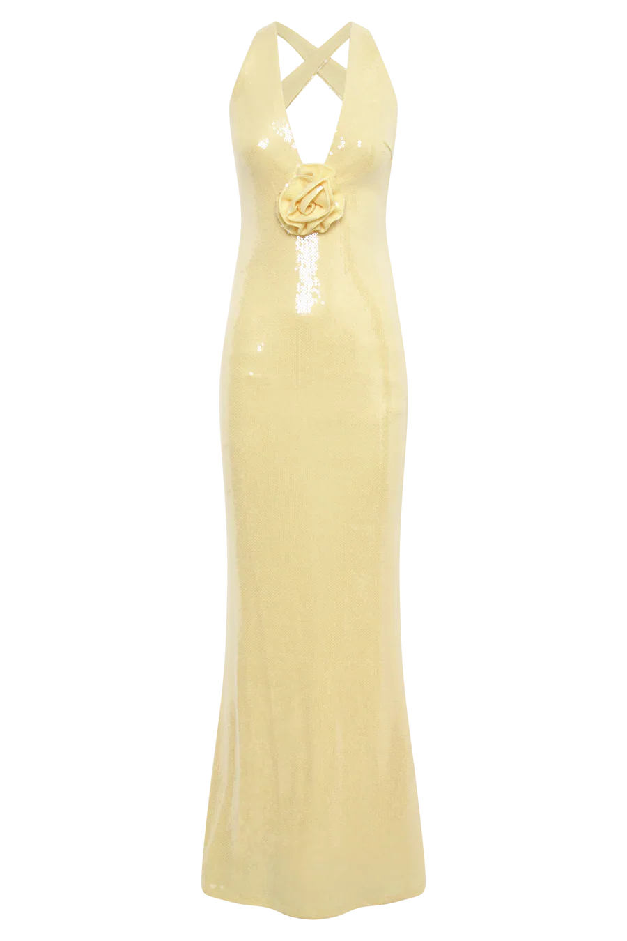 Alluring Hollow Backless Sequin Dress