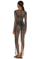 Anaka See-through Diamond Mesh Dress