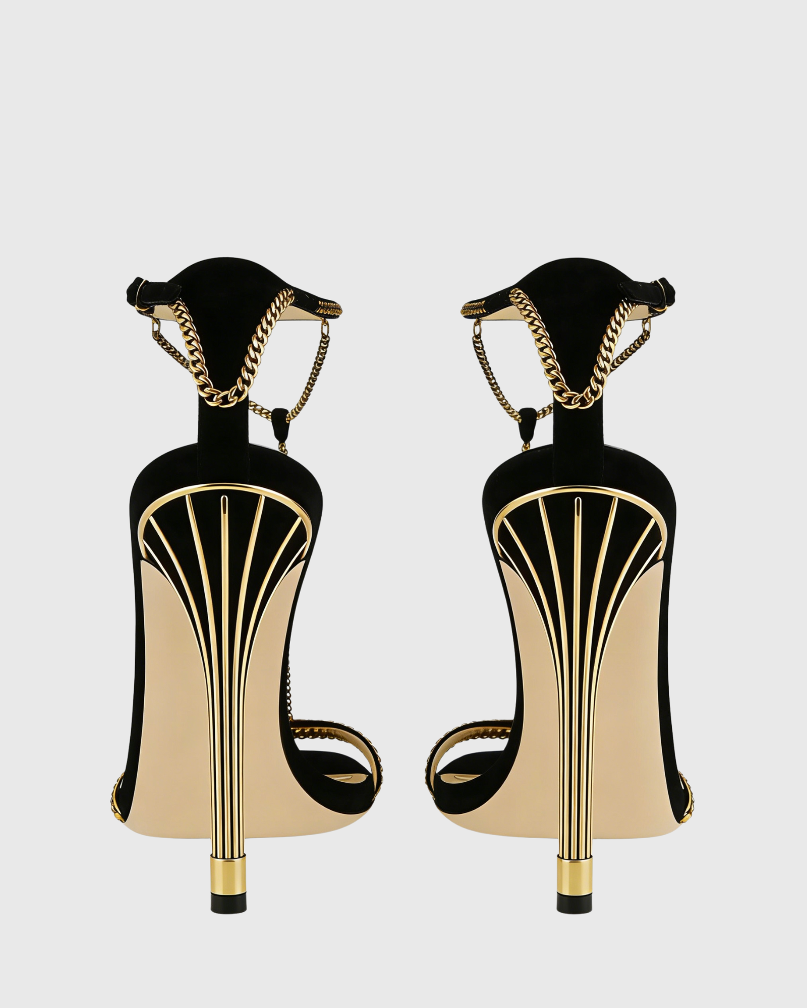 Bailee Vintage Chain T Strap Sandals