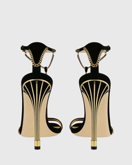 Bailee Vintage Chain T Strap Sandals