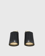 Balor Metal Spiral Mules In Black