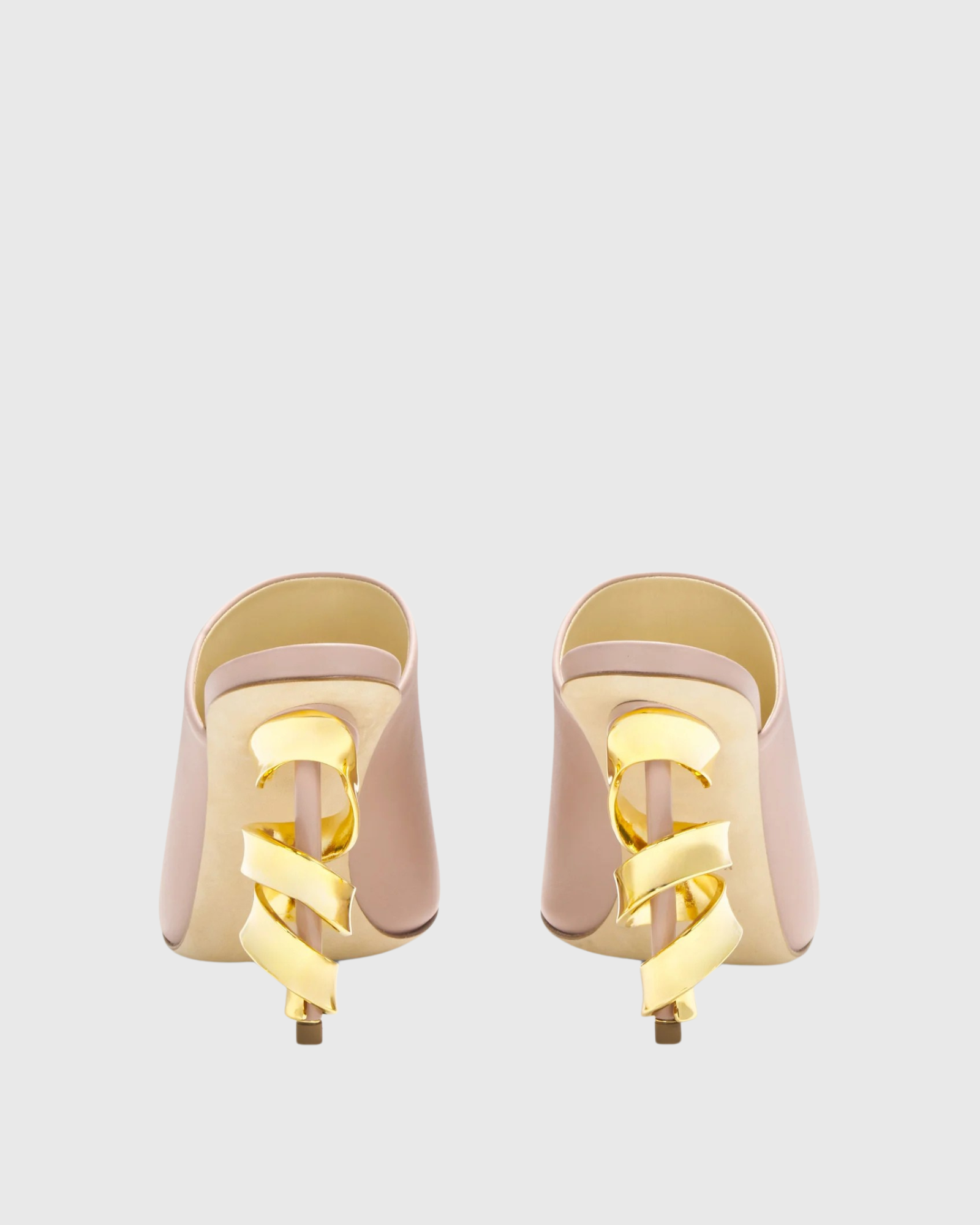 Balor Metal Spiral Mules In Pink
