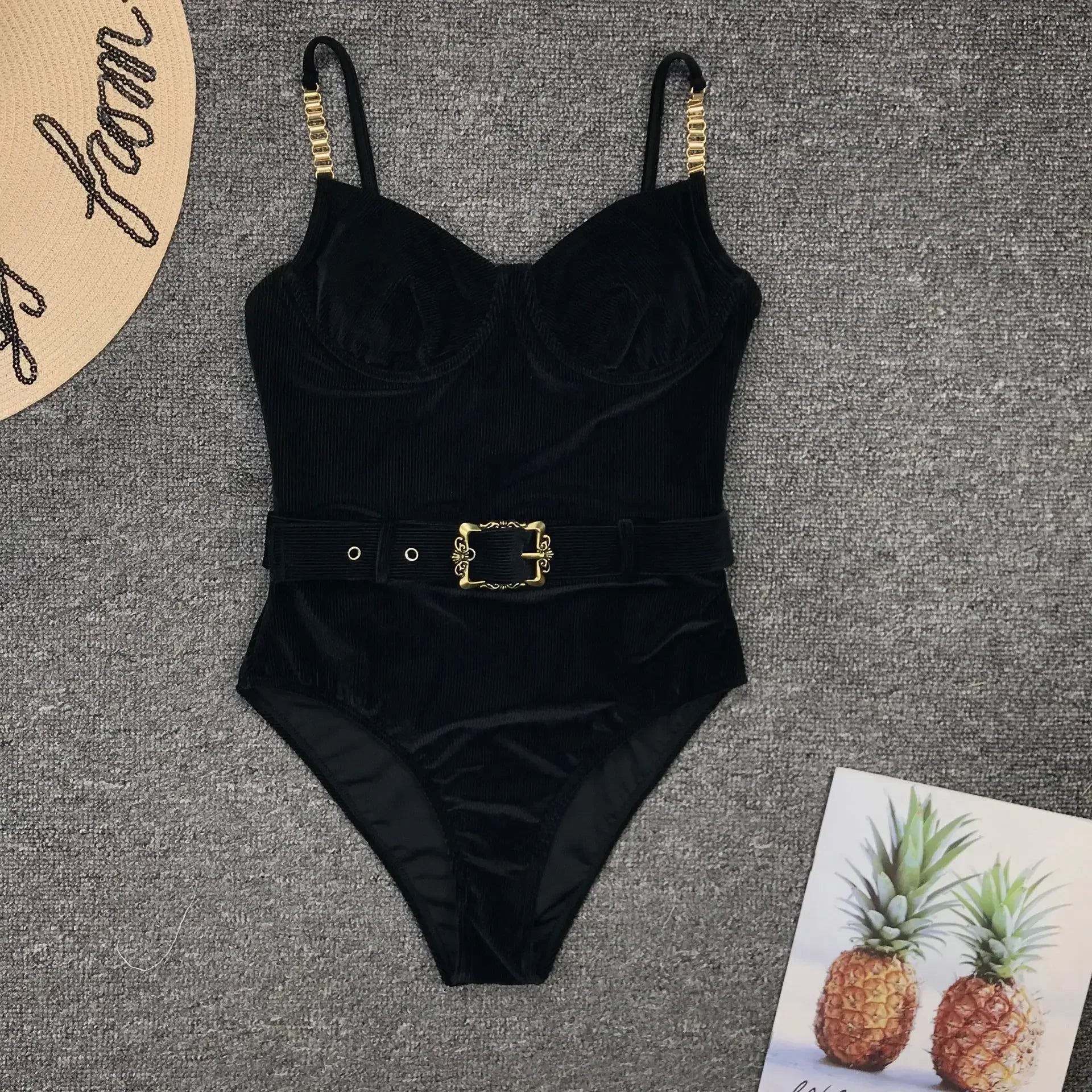 Belt Buckle Swimwear Women