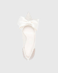 Betta Bow Embellished Mesh Pumps