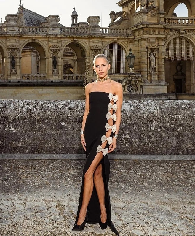 Alyia Cutout Bandage Black Elite Dress