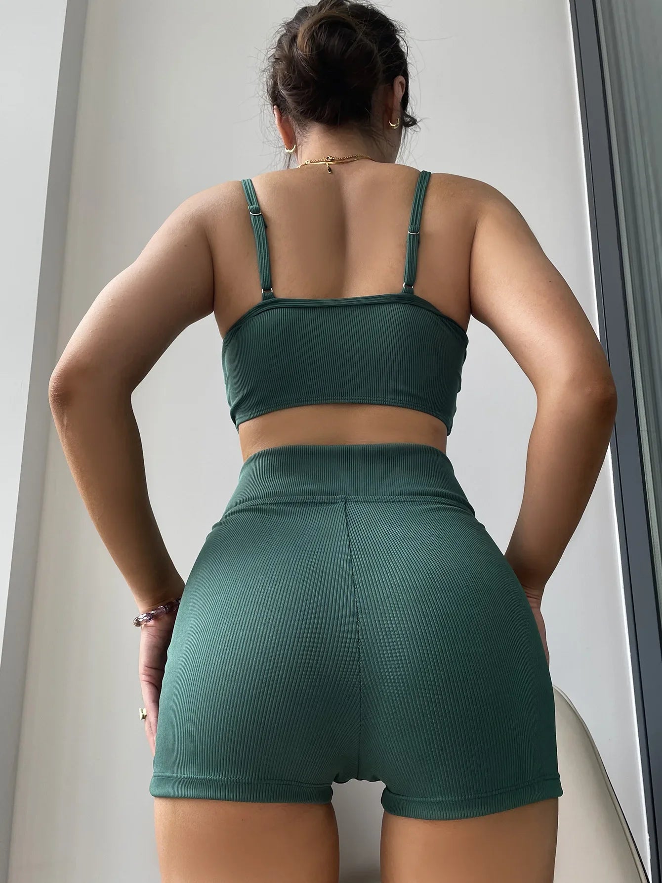 Blackish Green 2-piece Swimsuit