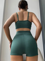 Blackish Green 2-piece Swimsuit