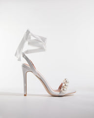 Buffy Pearl Lace Up Sandals