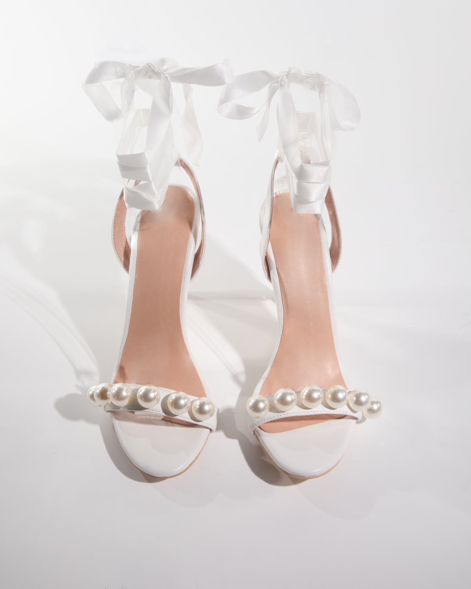 Buffy Pearl Lace Up Sandals