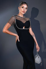 Charming Diamond Bandage Party Dress