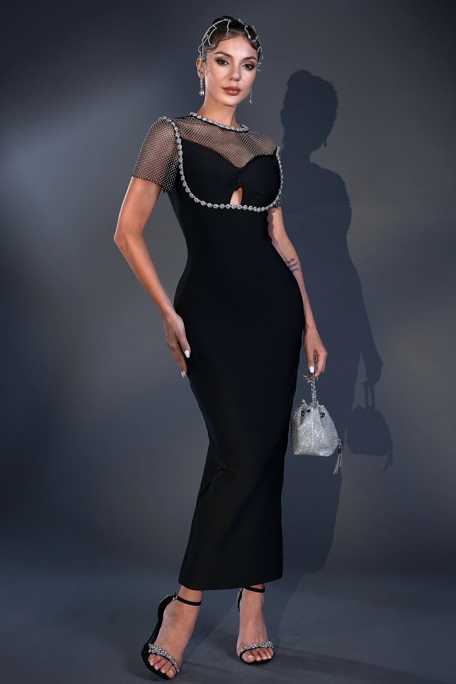 Charming Diamond Bandage Party Dress