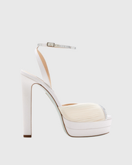 Cary Mesh Peep Toe Platform Sandals