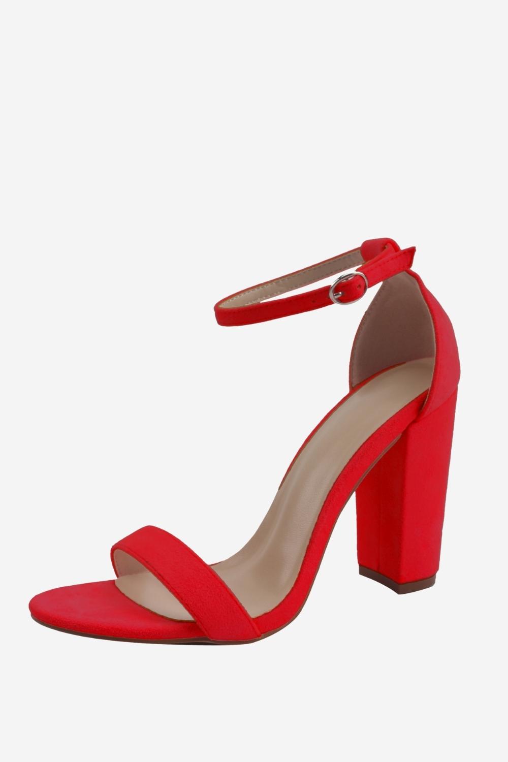 One Strap High Heel Chunky Sandals
