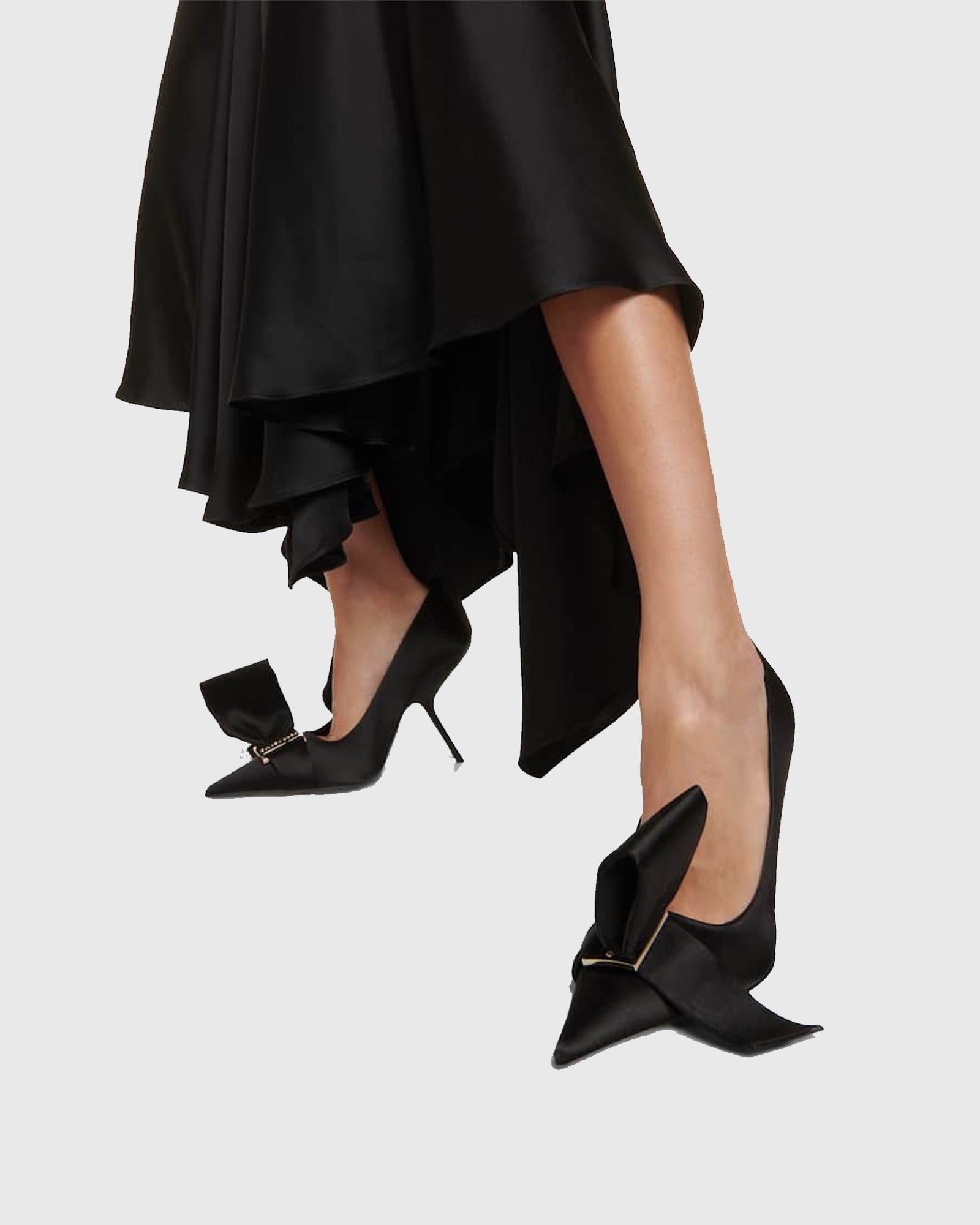 Concetta Bow Alien Heels In Black