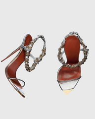 Zabby Sparkle Chain Strap Sandals