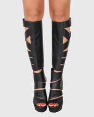 Darma Bondage Gladiator Platform Sandals
