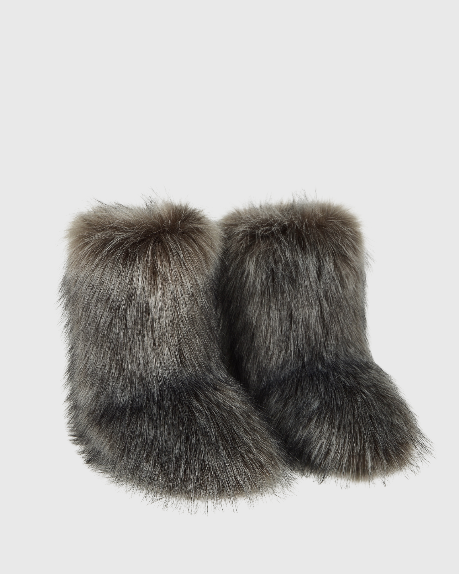 Dora Faux Fur Ankle Boots In Black