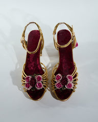 Ea Rose Cage Heels
