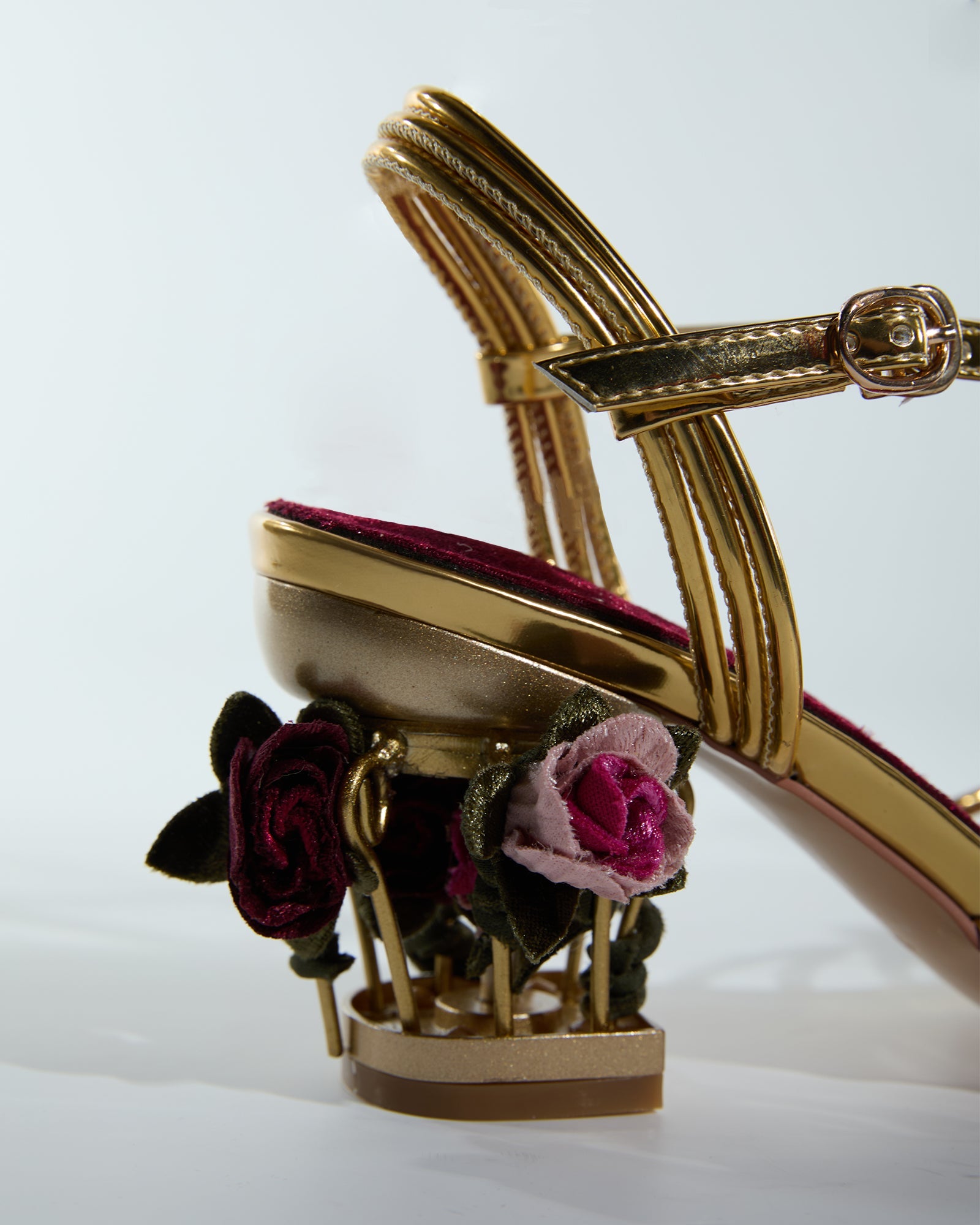 Ea Rose Cage Heels