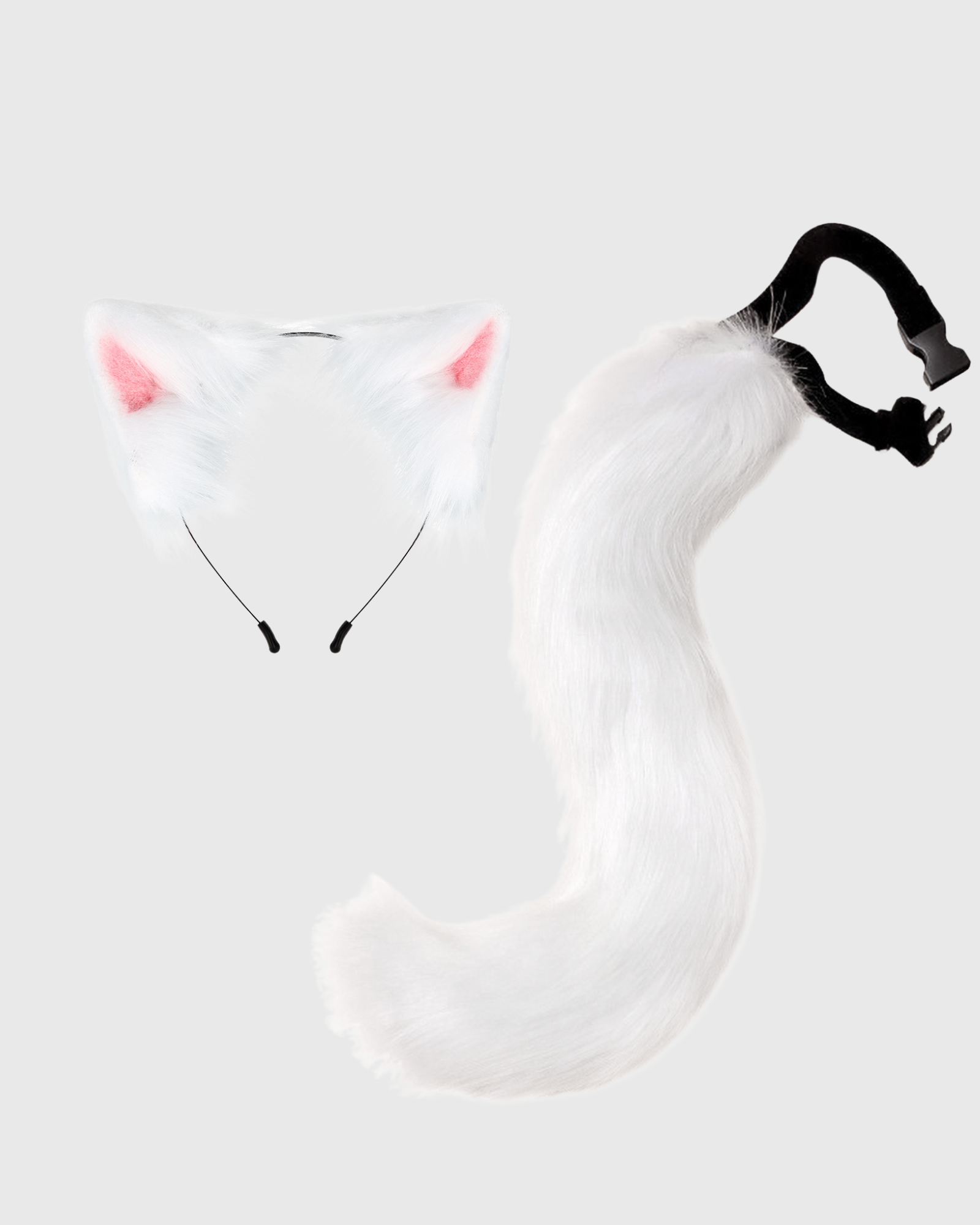 Cat Ear Headband & Tail Set