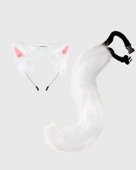 Cat Ear Headband & Tail Set
